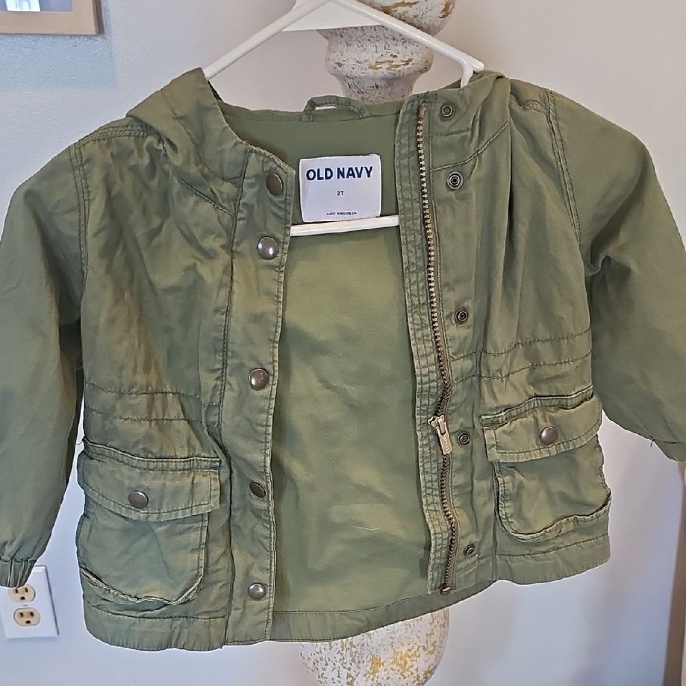 Old Navy Green Hooded Jacket